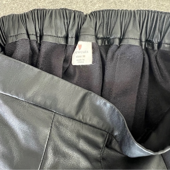 J CREW CREWCUTS Girls Skirt Faux Leather Pleated Black size M/8 - Picture 5 of 5